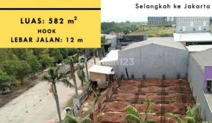 Dijual Tanah di kompleks pergudangan Centra Niaga Harapan indah Bekasi 2