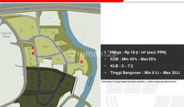 Kavling Komersil Strategis Digital Hub di BSD City 1