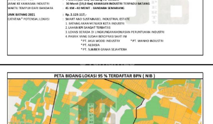 Lahan zona industri di Banyuputih Batang Jawa Tengah 2