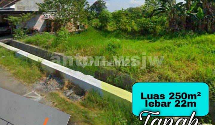 Tanah Jogja Berbah Selatan Ril Kereta Lt 250 m² Ld 22 M SHM P 1