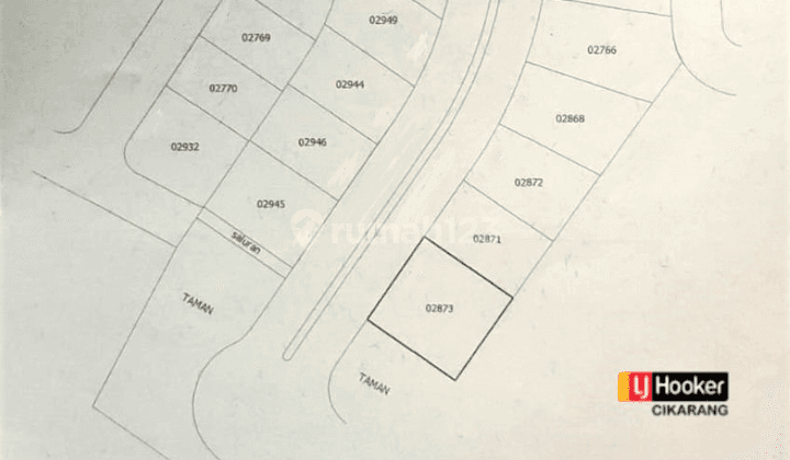 Tanah Kavling Residensial Kotak Luas 585 m2 Dekat Gerbang Di Vassa Residence Lippo Cikarang 2