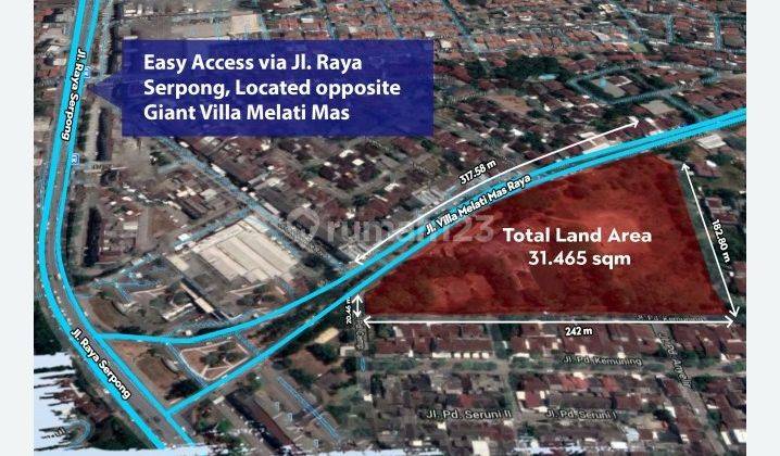 DiJual Cepat Tanah Komersial Boulevard Villa Melati Mas - BSD - Tangsel 2