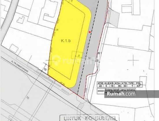 TANAH KOMERSIL DI TB SIMATUPANG, IZIN 16 Lantai 2