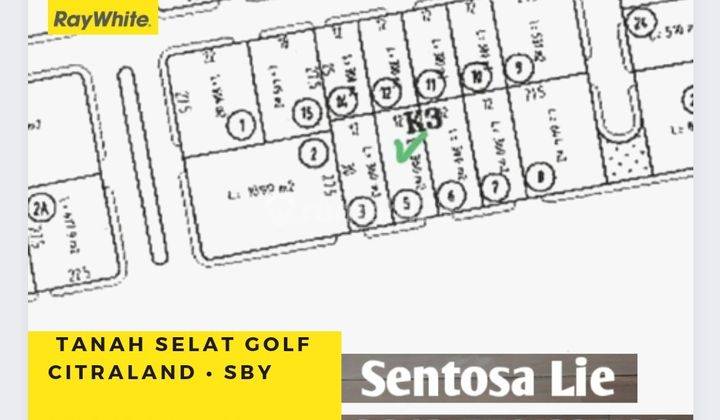 Dijual Tanah Kavling Selat Golf Citraland Surabaya - STRATEGIS 1