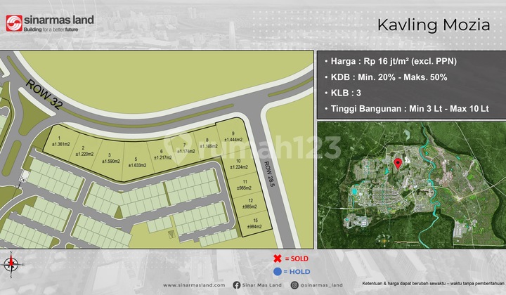 Tanah Kavling Komersial Mozia BSD CITY