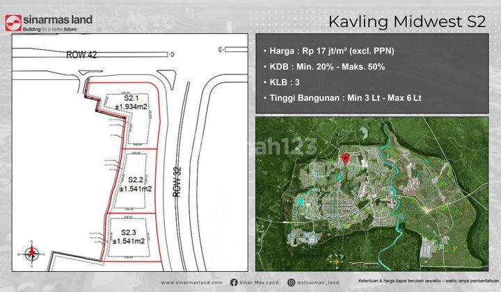 Tanah Kavling Komersial Midwest S2 BSD CITY  2