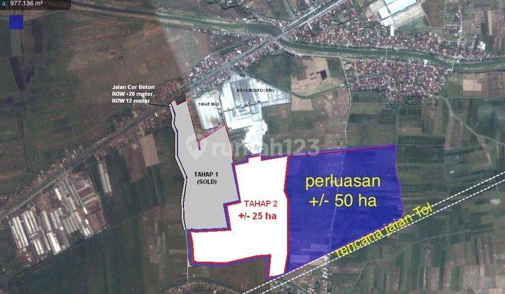 Tanah untuk industri di Jalan Semarang - Demak, 17 km ke Pelabuhan Tanjung Mas, Jawa Tengah 2