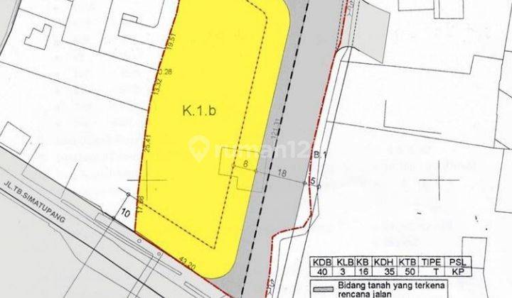 Dijual Tanah TB Simatupang zona komersil  16 lantai harga murah  1