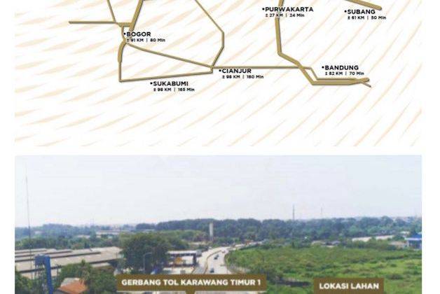 Tanah Dijual Di Samping Pintu Tol Karawang Timur  1