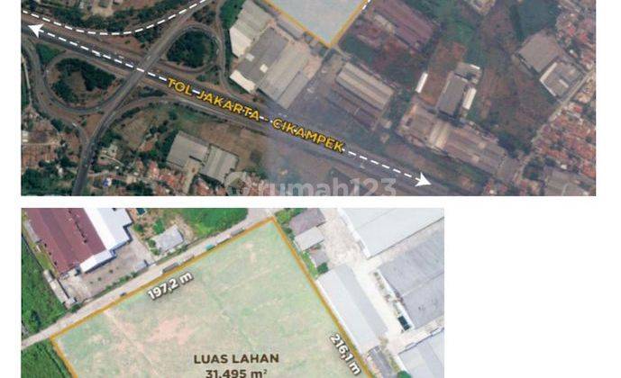 Tanah Dijual Di Samping Pintu Tol Karawang Timur  2