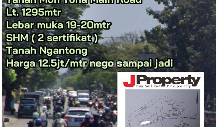 Jual Cepat Tanah Sangat Strategis Moh Toha Mainroad 1