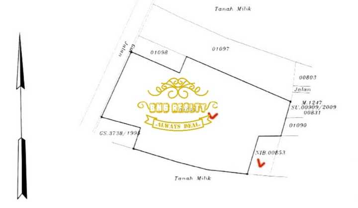 Land for Sale Pangkung Karung Location