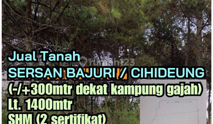 Jual Tanah Sersan Bajuri / Cihideung Dekat Kampung Gajah 1