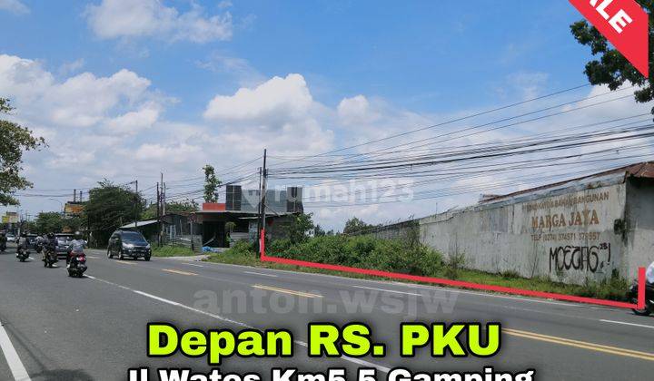 Tanah Jogja Depan Rs Pku Gamping Jl Wates Lt 1415 m² Lb 19 M Shm 1