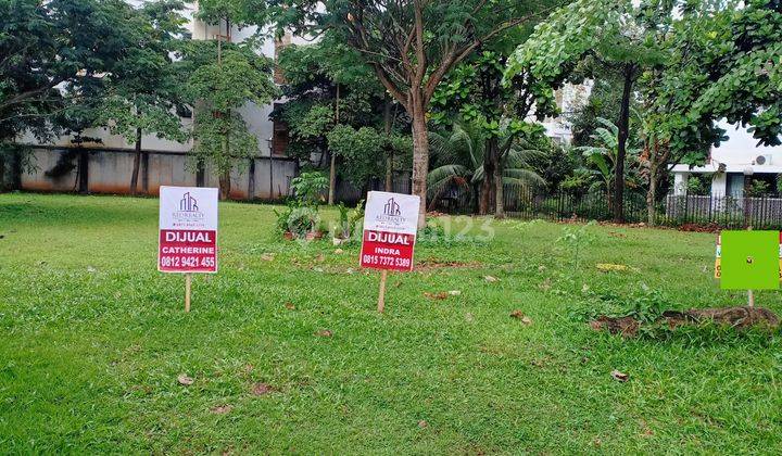 Kavling besar, pojok samping taman di kluster termewah Foresta BSD 1