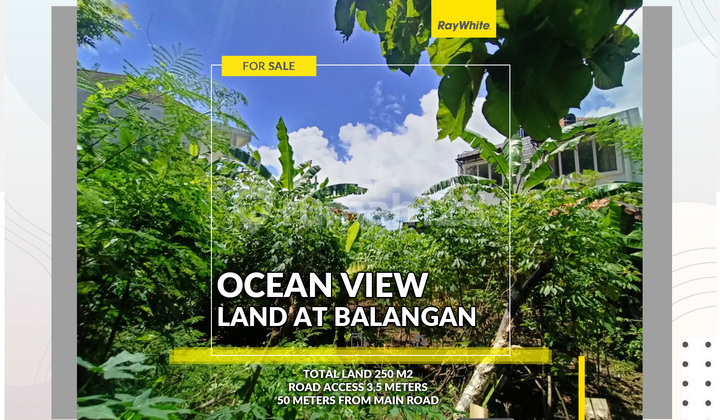 Strategic Ocean view land in Balangan