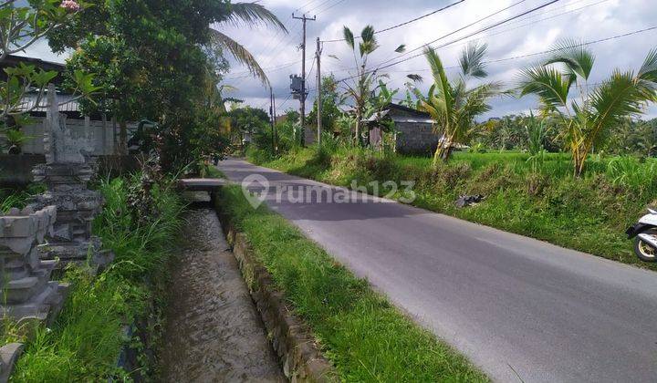 Tanah view sawah gunung cantik pinggir jalan mobil papasan 2