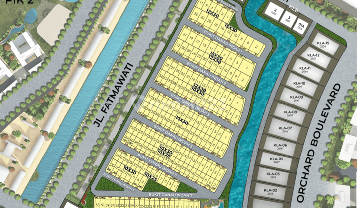 Dijual Kavling Residential Bukit Danau Indah Pik2 uk 360m2 2