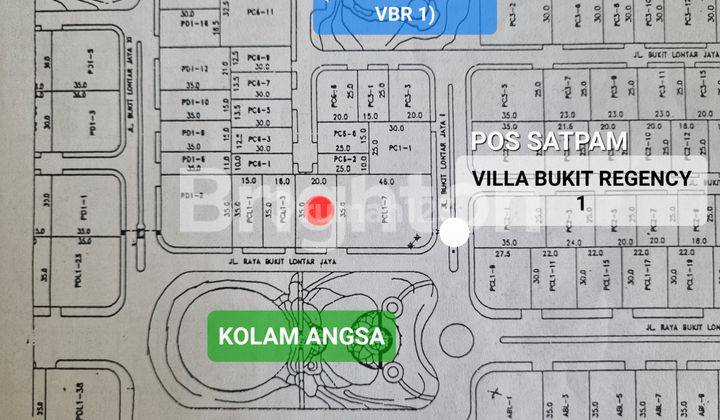 TANAH KAVLING RAYA VILLA BUKIT REGENCY PAKUWON INDAH DEPAN KOLAM ANGSA 2 JEJER dekat clubhouse, mall, pusat bisnis dan komersial 2