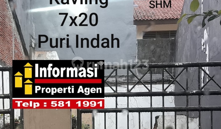 Dijual Murah Kavling 7x20 Shm Puri Indah 1