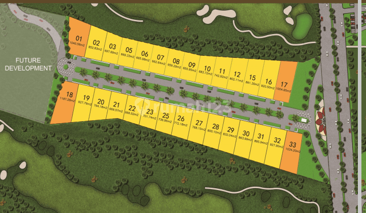 Kavling Eksklusif Golf View di Bukit Golf Boulevard Grand Kawanua International City Manado  2