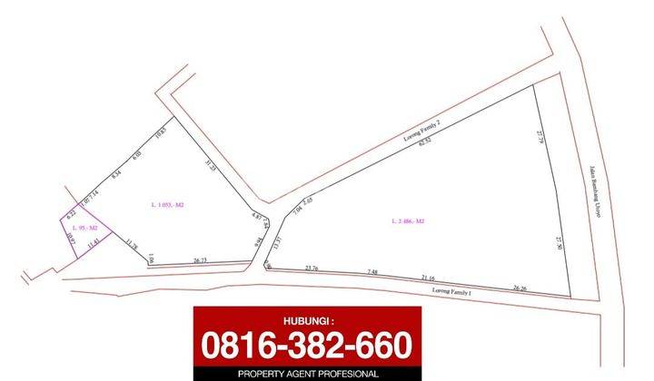 Dijual Tanah 3.750m2 dipinggir jalan utama Jln Bambang Utoyo Palembang
 1