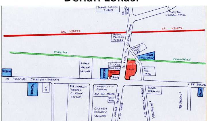 commercial land for sale 3000 m2 in east cilegon