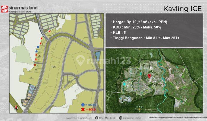 Kavling Komersial Primary di Ice Bsd City Lot 12 1