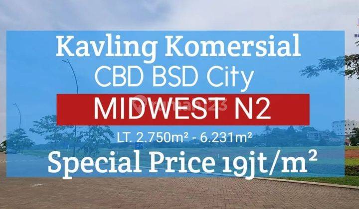 Kavling komersil CBD BSD dekat IPEKA dan the Zora - 2.750m2 sd 6.231m2 2