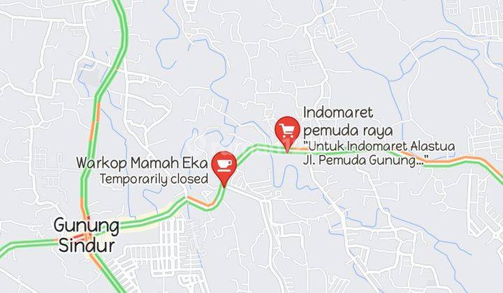 tanah murah di Serpong Parung pemuda alastua gunung sindur bogor pinggir jalan besar 2