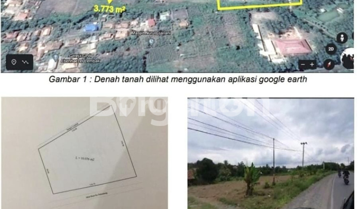 Tanah lokasi pinggir jalan siap bangun 1