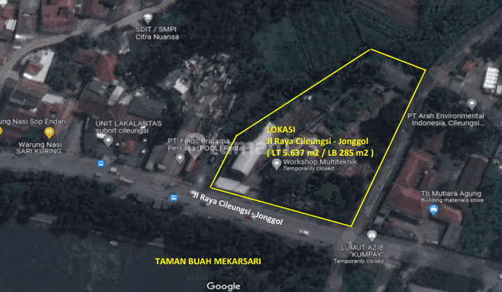 Di  Tanah Mekar Sari Cileungsi Bogor Jawa Barat 1