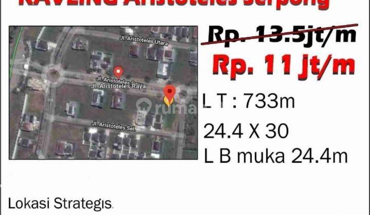 Kavling Aristoteles serpong Luas 733m2 serpong 1