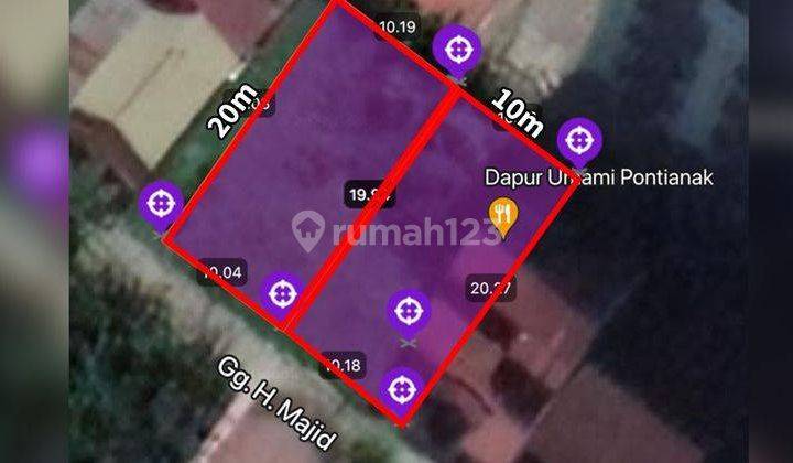 Tanah 400 m² di Jl. Perdana, Gg. H. Majid 1