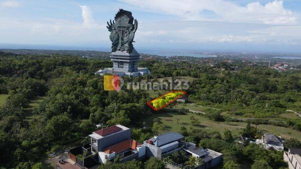 Tanah Murah Luas 1.400 M2 Dengan View Patung Garuda Wisnu Kencana di Ungasan, Kuta Selatan, Badung Cocok Untuk Villa, Guest House Atau Rumah 1