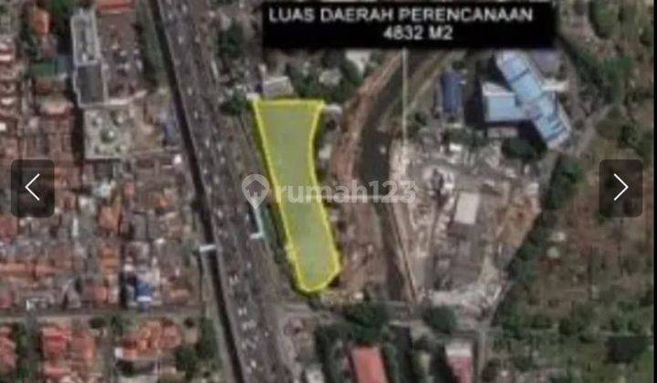 Tanah commercil di pinggir jln. D.I.Panjaitan raya/cawang,didepan jln toll dlm kota,Prime location. 1