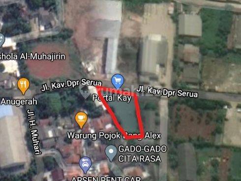 Tanah Cocok Dibuat Gudang, Perumahan Di Serua, Depok 2