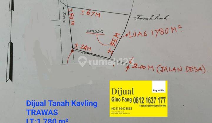 Dijual Muraahhh Tanah Kavling Trawas Mojokerto 1