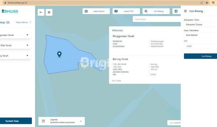 TANAH BERLOKASI STRATEGIS COCOK UNTUK RUMAH DAN VILLA DI GIANYAR 2