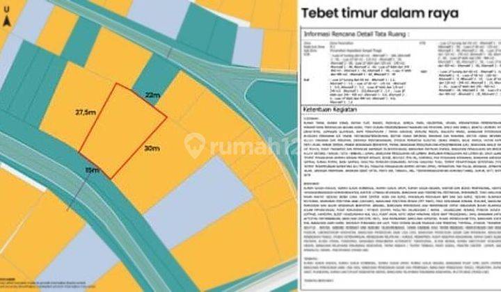 Tanah Luas 514m, Lebar 16m Di Pinggir Jalan Tebet 2