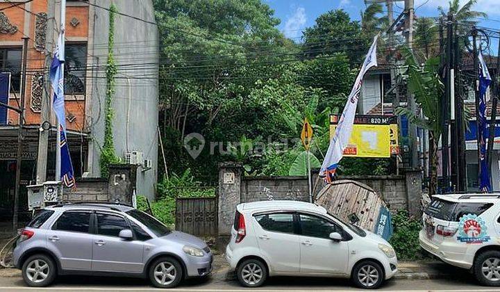 tanah pinggir jalan utama di Central Ubud, Gianyar, Bali Lokasi sangat strategis buat kantor 2