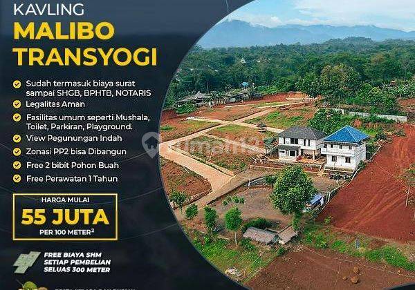 Tanah Di Untuk Hunian, Villa Dan Berkebun, Kavling Rekomendasi Malibo Transyogi 1