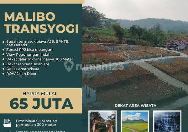 Tanah Di Pinggir Jalan Provinsi Kavling Malibo Transyogi 1