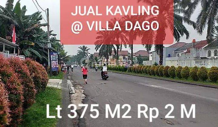 Kavling 375 m2 (15×25) @ Boulevard Villa Dago Pamulang Tang Sel 1