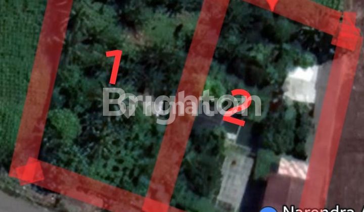 Land area 1, ready to build on the main road Ranca bungur.