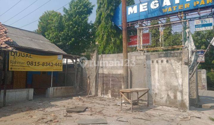 Tanah & Rumah Lokasi Stategis dekat Pinggir jalan di daerah Megati Water Park Cikarang 2