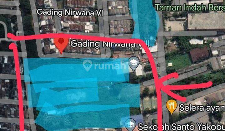 Tanah Strategis Di Kawasan Bisnis Kelapa Gading Jl Nirwana 2