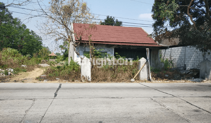 TANAH + BANGUNAN DI JALAN RAYA MEDALI DEKAT BY PASS MOJOKERTO DAN PINTU TOLL TRANSJAWA 1