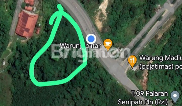 TANAH PINGGIR JALAN LUAS 1.9 HEKTAR DI PALARAN