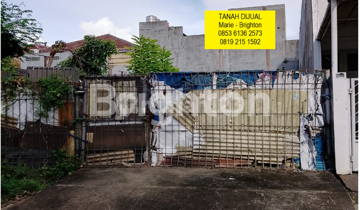 Tanah Hoek Kavling Siap Bangun di Intercon Kebon Jeruk